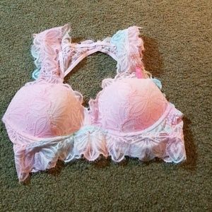 Vs pink date push up bralette
